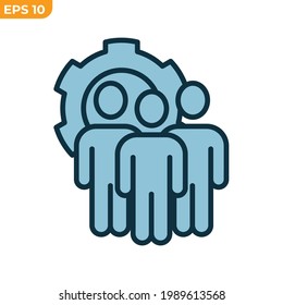 work group icon symbol template for graphic and web design collection logo vector illustration