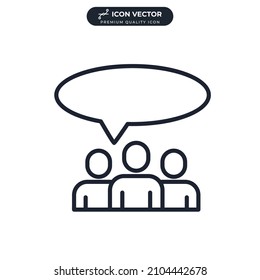 Work Group icon symbol template for graphic and web design collection logo vector illustration