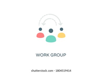 
Work Group icon in vector. Logotype