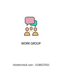 símbolos de iconos de grupo de trabajo elementos vectores para web infográfica