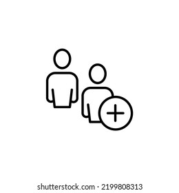 work group Team line icon. Simple element illustration. work group Team concept outline symbol design.