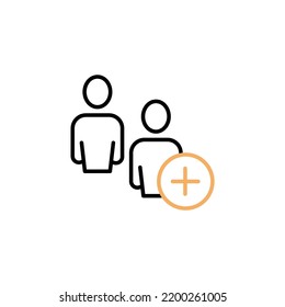 grupo de trabajo Icono de línea de equipo. Ilustración de elemento simple. grupo de trabajo Diseño de símbolos de esquema de concepto de equipo.