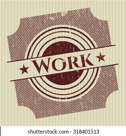 Sello gruñón de trabajo