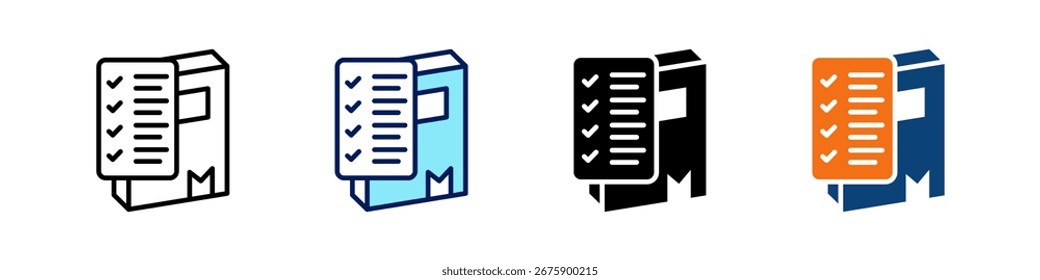 Arbeitsrichtlinien Alles in einem Symbol Multi Styles Vektor-Set