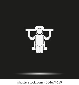 Work at gym icon.
