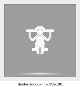 Work at gym icon.