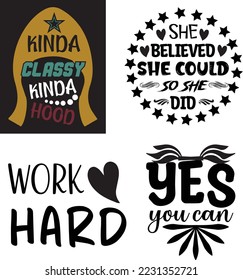 Trabajar con la tipografía creativa de T Shirt Diseñar esto un archivo de pasos vectoriales editable e imprimible