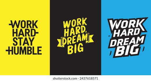 Work hard dream big t-shirt design.