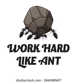 work hard like ants typography t shirt design, typography t shirt design, t shirt design