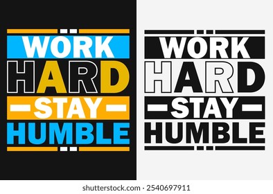 Work hard, stay humble - Fitness Motivation Vector
