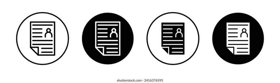 Work history vector line icon illustration.