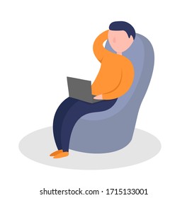 work at home. to be at home