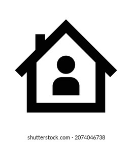Work at home Bold Outline Vector icons that can easily modify

