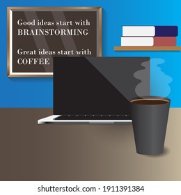work from home design virtual meeting table decoration