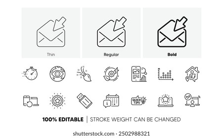 Work home, Dot plot and Cyber attack line icons. Pack of Green energy, Brush, Winner star icon. Usb flash, Recovery devices, Calendar pictogram. Education idea, Phone search, Timer. Line icons. Vector