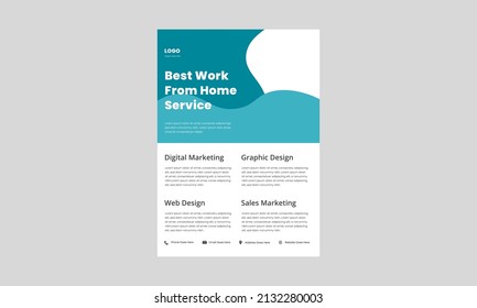 Arbeiten aus dem Design des Heimflyer. Arbeiten von Home Poster, Broschüre Design.