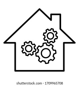 Work from home icon/ Work at home icon