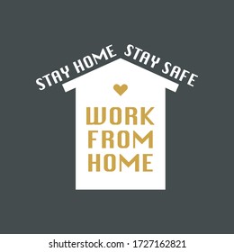 WORK FROM HOME icon background.