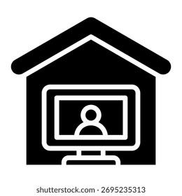 Work from Home Icon-Element für Design