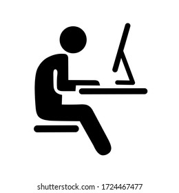 Arbeiten vom Home-Icon, Zeile mit bearbeitbarem Strich Auf weißem Hintergrund