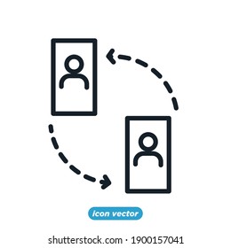 Work from home icon template color editable. business online job symbol vector illustration for graphic and web design.