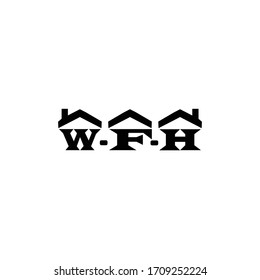 Arbeit von zu Hause aus in Symboltrendy
