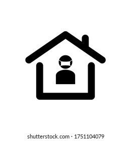 Work From Home Icon Vector Illustration