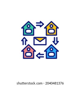 Work From Home icon in vector. Logotype