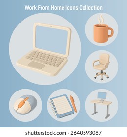 Work From Home Icons Collection

