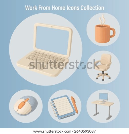 Work From Home Icons Collection

