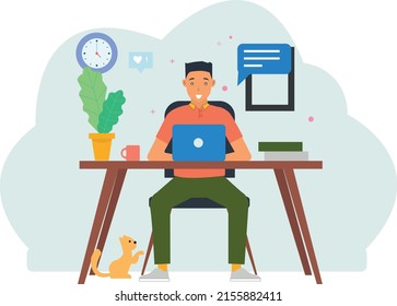 Work from Home Illustration 2
