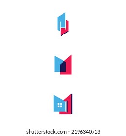 Work from home logo vector set, logo illustration, vibrant logo set, icon set, creative logo