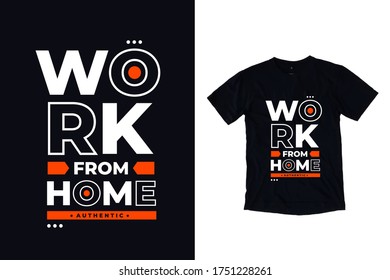 Work from home quotes t shirt design