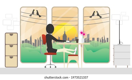 Work from home or work from room