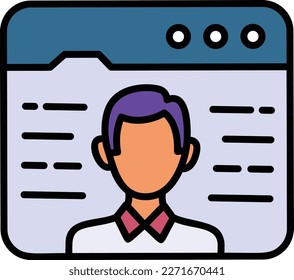 Work from Home Sign, Webinar Concept, Expert on Demand Avatar stock illustration, Online conferencing Vector color Icon Design, Cloud computing and Web hosting services Symbol,