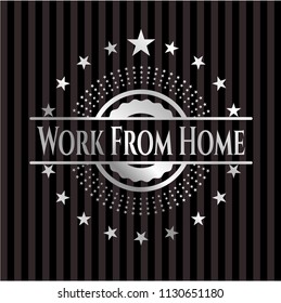 Work From Home silvery emblem
