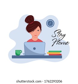 Work at home. Stay home