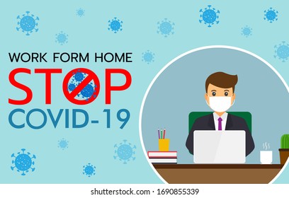 work from home Stop COVID-19