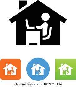 Work From Home Vector Icon