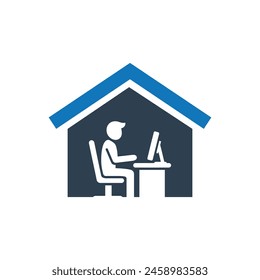 Work From Home Vector Icon