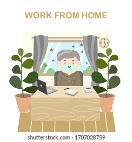Trabajo de la ilustración del vector doméstico 