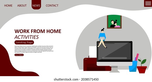 Work From Home Web Design Template