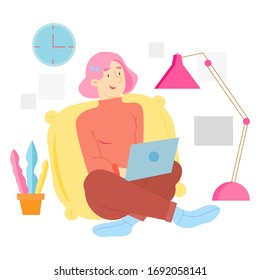 work from home with women during the coronavirus outbreak