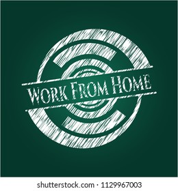 Work From Home written on a chalkboard