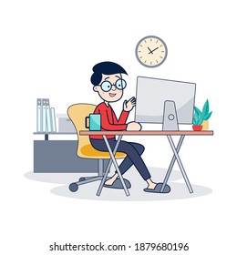 work for home with your computer to prevent virus infection