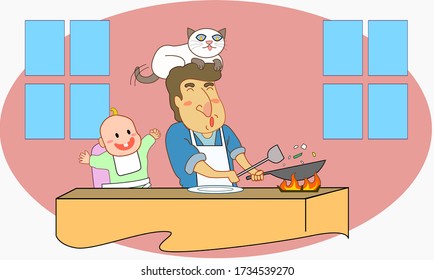 Work from home.coworking space. new normal. Coronavirus outbreak.man freelancers working on laptops and computers at home. People at home in quarantine.