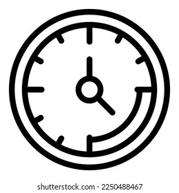 Work hour icon outline vector. Downshifting job. Island relax