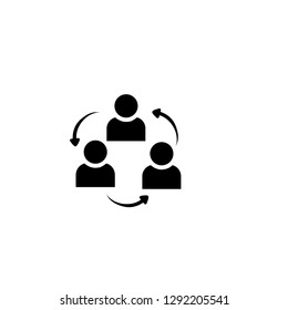 work icon hand over