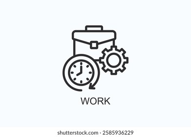 Work Icon Or Logo Isolated Illustration