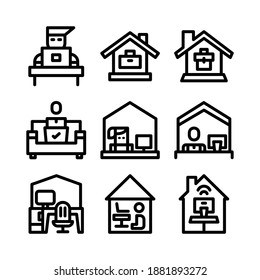 icono de trabajo o logotipo símbolo de signo aislado ilustración vectorial - Colección de iconos vectoriales de estilo negro de alta calidad
